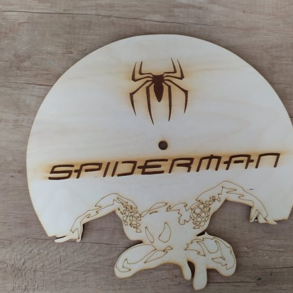 Ξύλινο υλικό ρολογιού – Spiderman