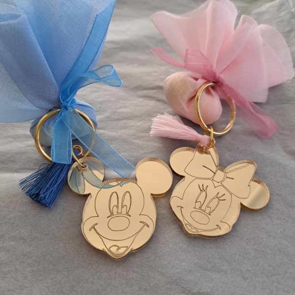 Μπρελόκ μπομπονιέρα – Minnie & Mickey Mouse